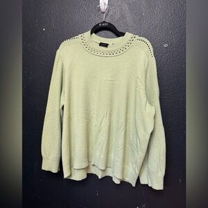 Cyrus Sage Green Crew Neck Sweater Size 3X